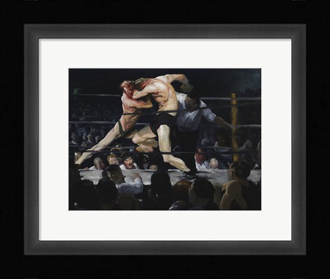 Framed Stag at Sharkey's, 1909 Print