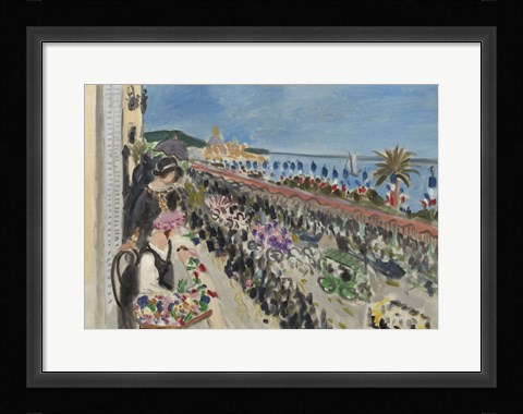 Framed Festival of Flowers, Nice (Fete des fleurs), 1923 Print