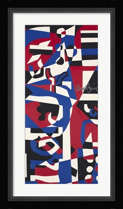 Framed Composition Concrete (Study for Mural), 1957-1960 Print