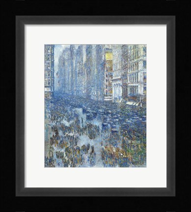 Framed Fifth Avenue, 1919 Print