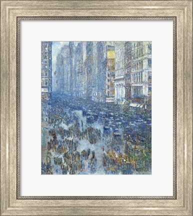 Framed Fifth Avenue, 1919 Print