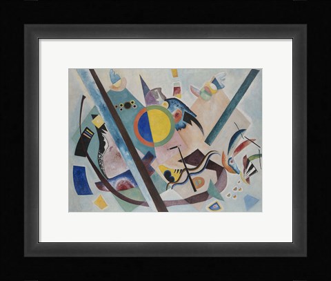 Framed Multicolored Circle, 1921 Print