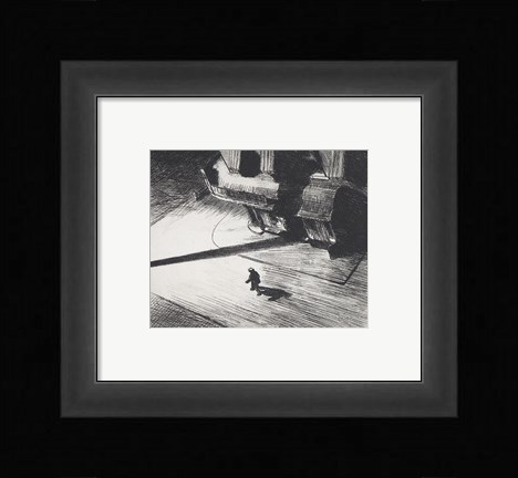 Framed Night Shadows, 1921 Print