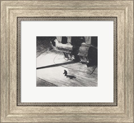 Framed Night Shadows, 1921 Print