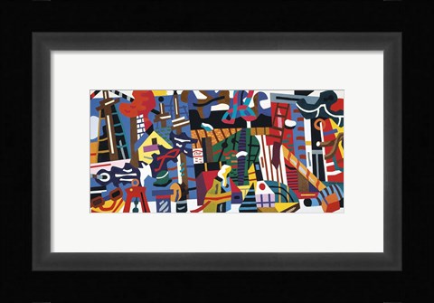 Framed Swing Landscape, 1938 Print