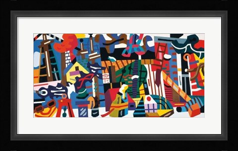 Framed Swing Landscape, 1938 Print