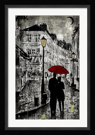 Framed Rainy Promenade Print