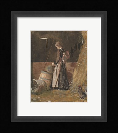 Framed Fresh Eggs, 1874 Print