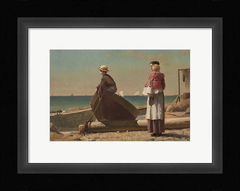 Framed Dad's Coming!, 1873 Print