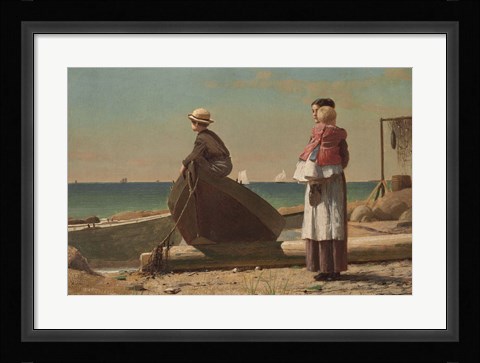Framed Dad's Coming!, 1873 Print