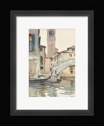 Framed Bridge and Campanile, Venice, 1902/04 Print