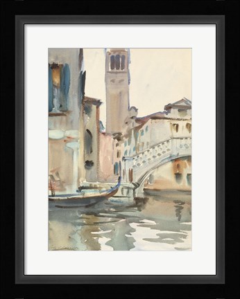 Framed Bridge and Campanile, Venice, 1902/04 Print