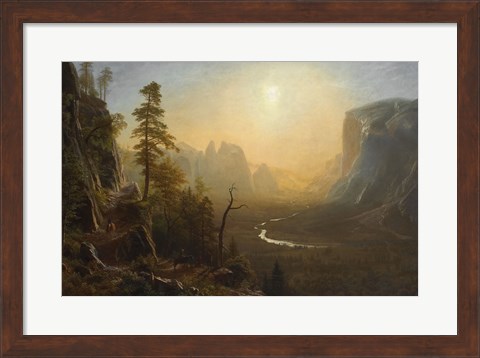 Framed Yosemite Valley, Glacier Point Trail, ca. 1873 Print