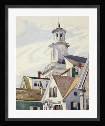 Framed Methodist Church Tower, 1930 Print