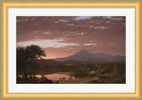 Framed Mt. Ktaadn, 1853 Print