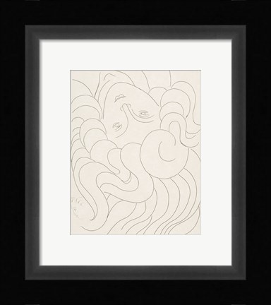 Framed Female Head, 1930-32 Print