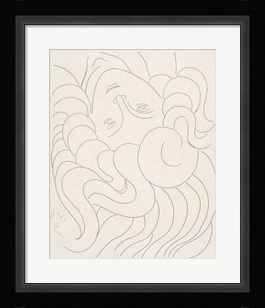 Framed Female Head, 1930-32 Print