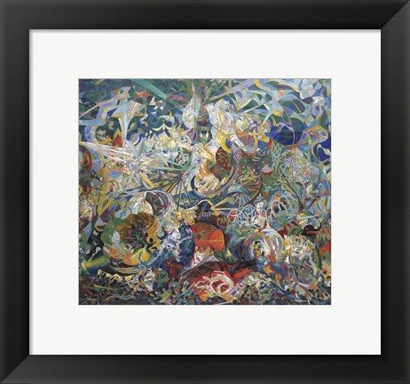 Framed Battle of Lights, Coney Island, Mardi Gras, 1913-14 Print