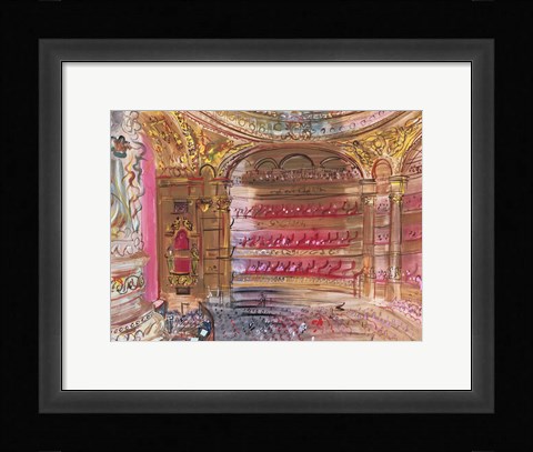 Framed Opera, Paris, early 1930's Print