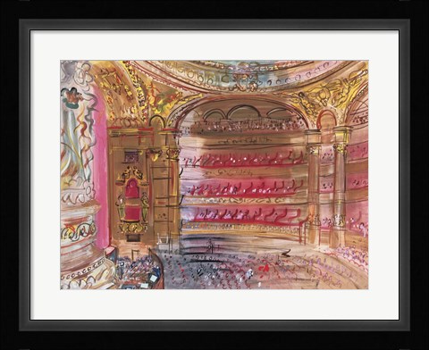 Framed Opera, Paris, early 1930's Print