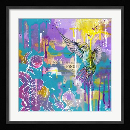 Framed Hummingbird's Folly Print