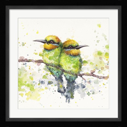 Framed Family (Rainbow Bee Eaters) Print