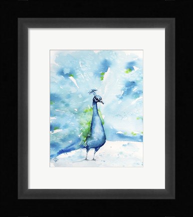 Framed Peacocking Around Print