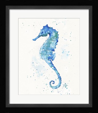 Framed Sailing Along (Seahorse) Print