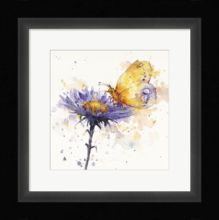 Framed Flowers &amp; Flutters Print