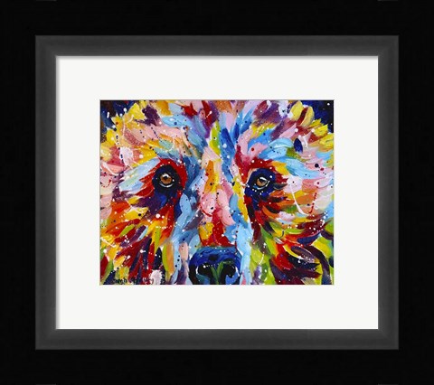 Framed Grizzly Bear Print