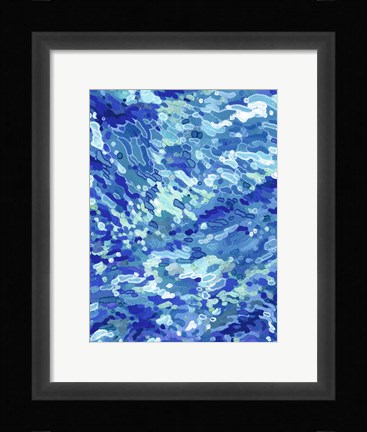 Framed Colliding Waves Print