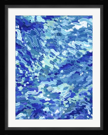 Framed Colliding Waves Print