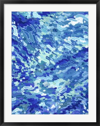 Framed Colliding Waves Print