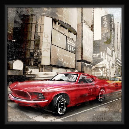 Framed Red Rocket (detail) Print