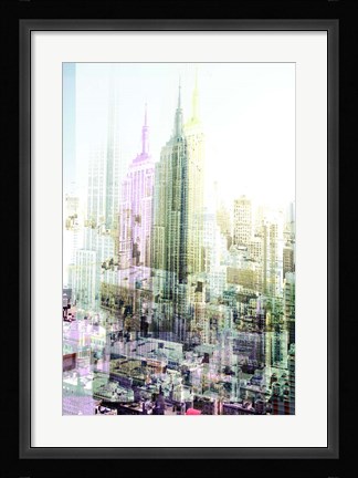 Framed Empire State Building Multiexposure I Print