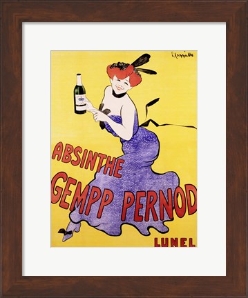 Framed Absinthe Gempp Pernod, 1903 Print