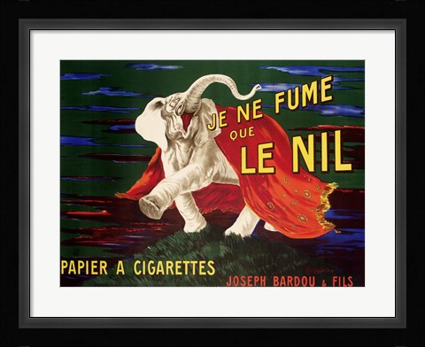 Framed Je ne Fume que Le Nil, 1912 Print
