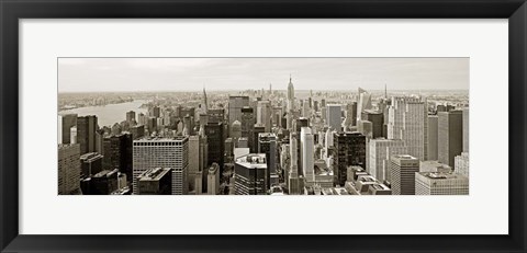 Framed Manhattan Looking South Print