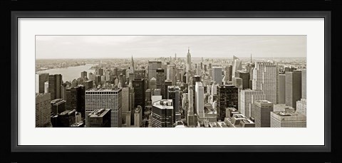 Framed Manhattan Looking South Print