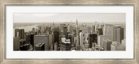 Framed Manhattan Looking South Print