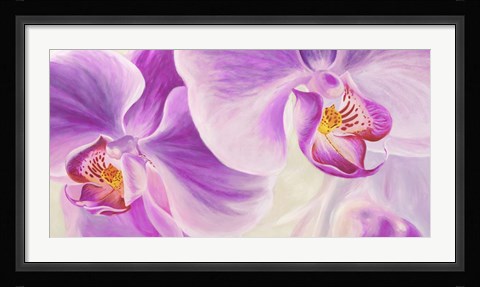 Framed Purple Orchids Print