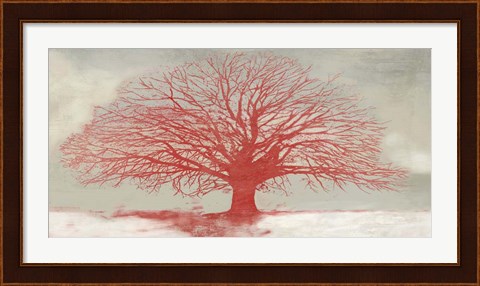 Framed Red Tree Print