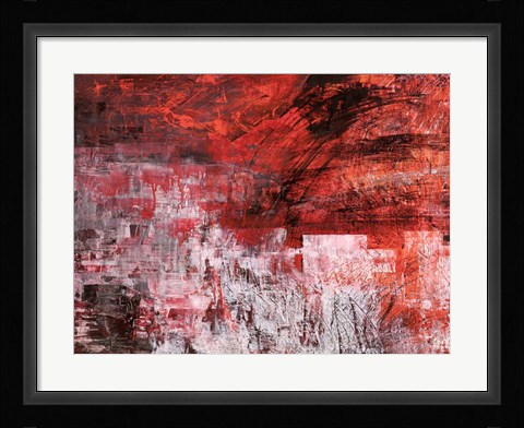 Framed Rosso Tramonto Print
