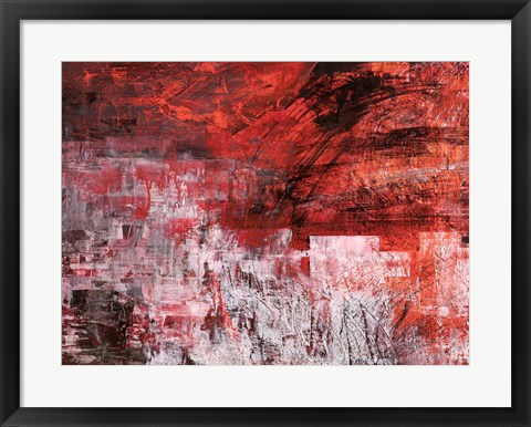 Framed Rosso Tramonto Print