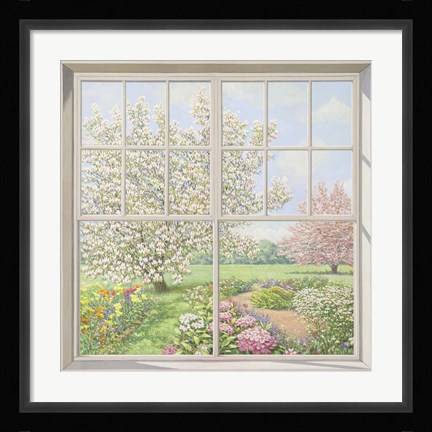 Framed Finestra sul Giardino Print