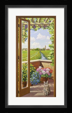 Framed Finestra sulla Campagna Print