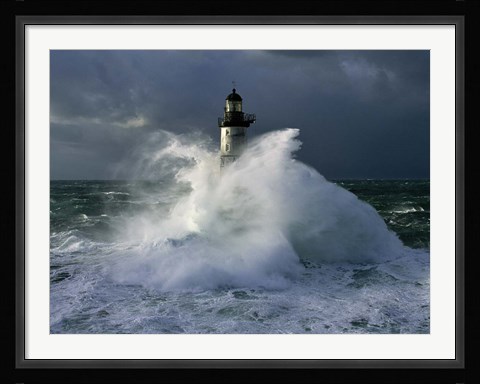 Framed Phare d' Ar-Men Print
