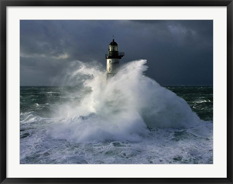 Framed Phare d' Ar-Men Print