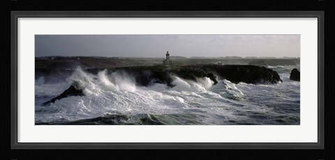 Framed Phare des Poulains Print