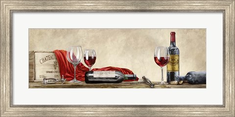 Framed Grand Cru Wines Print